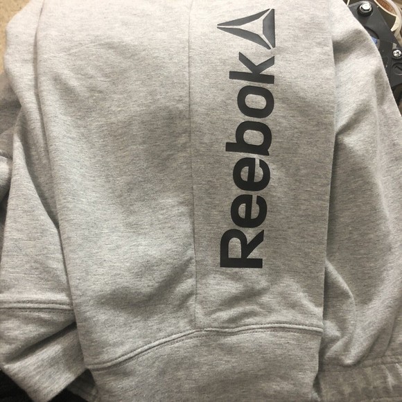 Reebok Men Pants 3XL Slim Gray Jogger Athlete Lounge Zip Pockets Small Logo NEW - Picture 9 of 9